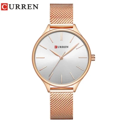 CURREN 9024 Lady Quartz Watch Newest Elegant Stainless Style Ladies Bracelet Wrist Watches