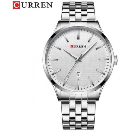 CURREN Sport Men Watch Top Brand Luxury Silver Military Business Waterproof Male Clock Full Steel New Quartz Man Wristwatch 8364